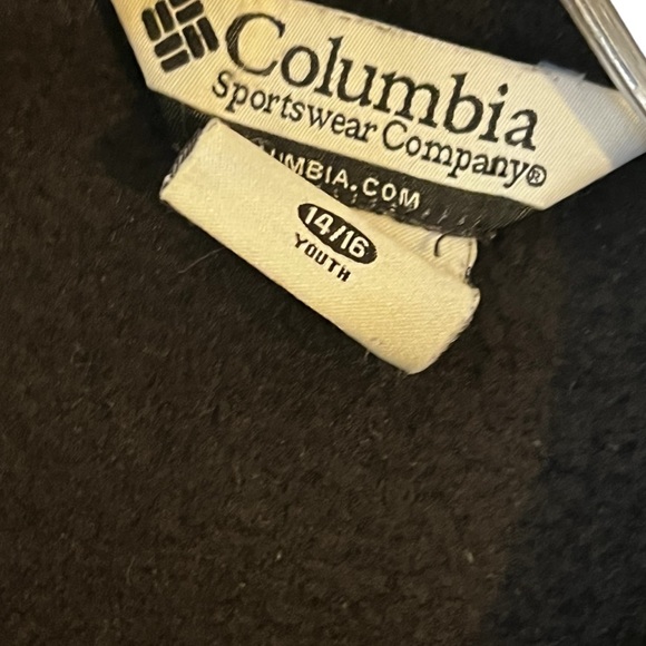 Columbia Black Full Zip Youth Fleece Jacket size 14-16 - Picture 3 of 3